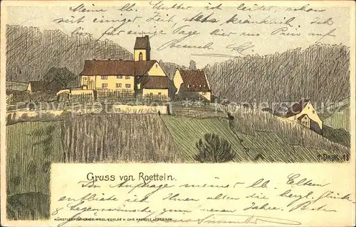 AK / Ansichtskarte Loerrach Gruss von Roetteln / Loerrach /Loerrach LKR