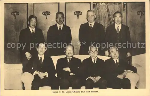 AK / Ansichtskarte Japan C. E. Union Officiers Gruppenfoto Kat. Japan