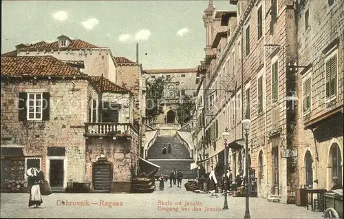 AK / Ansichtskarte Dubrovnik Ragusa Eingang bei den Jesuiten Kat. Dubrovnik