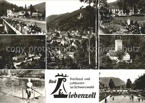 AK / Ansichtskarte Bad Liebenzell Orts und Teilansichten Burg Schwimmbad Kat. Bad Liebenzell