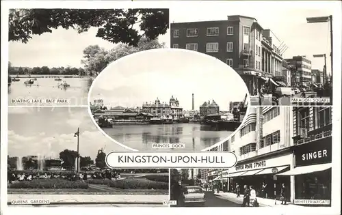 AK / Ansichtskarte Kingston upon Hull City of Princes Dock Paragon Square Queens Gardens Kat. Kingston upon Hull City of