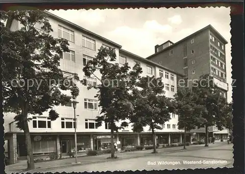 AK / Ansichtskarte Bad Wildungen Westend Sanatorium Kat. Bad Wildungen