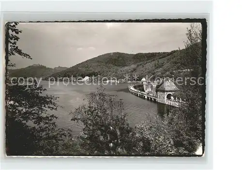 AK / Ansichtskarte Edersee Sperrmauer Edertalsperre Stausee Schloss Waldeck Kat. Edertal