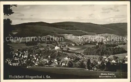 AK / Ansichtskarte Klingenthal Vogtland Panorama Musikstadt Kat. Klingenthal Sachsen