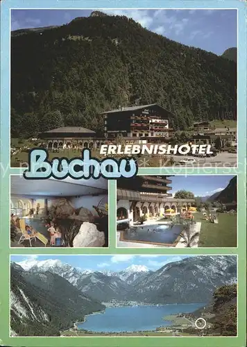 AK / Ansichtskarte Maurach Tirol Hotel Buchau am Achensee Swimmingpool Kat. Eben am Achensee