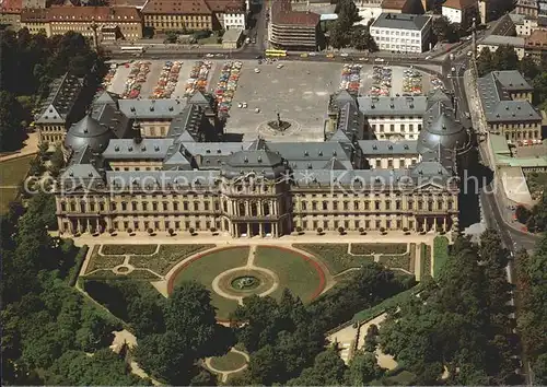 AK / Ansichtskarte Wuerzburg Residenz Fliegeraufnahme Kat. Wuerzburg