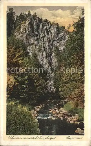 AK / Ansichtskarte Zoeblitz Sachsen Ringmauer Schwarzwassertal Felsen Erzgebirge Kat. Zoeblitz