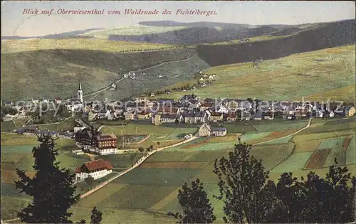 AK / Ansichtskarte Oberwiesenthal Erzgebirge Blick vom Fichtelberg Kat. Oberwiesenthal