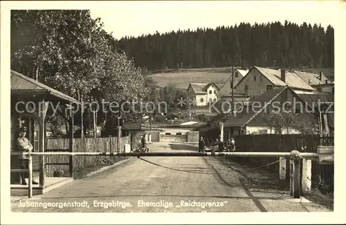 AK / Ansichtskarte Johanngeorgenstadt Ehemalige Reichsgrenze Wachposten Kat. Johanngeorgenstadt