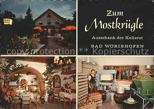 AK / Ansichtskarte Bad Woerishofen Zum Mostkruegle Restaurant Ausschank Kelterei Kat. Bad Woerishofen