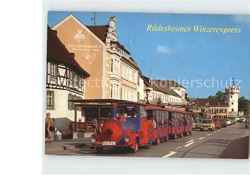 AK / Ansichtskarte Ruedesheim Rhein Ruedesheimer Winzerexpress Rheinstrasse Kat. Ruedesheim am Rhein