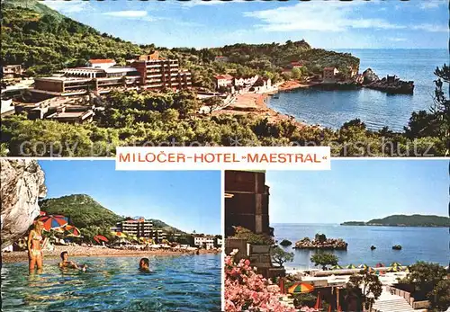 AK / Ansichtskarte Milocer Hotel Maestral Bucht Meerblick