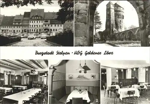 AK / Ansichtskarte Stolpen Burgstadt HOG Goldener Loewe Kat. Stolpen