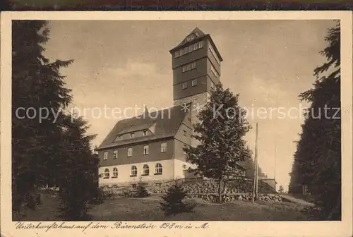 AK / Ansichtskarte Oberwiesenthal Erzgebirge Unterkunftshaus auf dem Baerenstein Kat. Oberwiesenthal