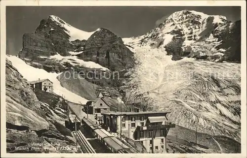 AK / Ansichtskarte Jungfraubahn Station Eigergletscher Berner Alpen Kat. Jungfrau