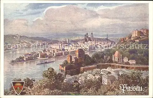 AK / Ansichtskarte Passau Dreifluessestadt Panorama Kat. Passau