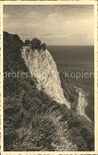 AK / Ansichtskarte Sassnitz Ostseebad Ruegen Koenigstuhl Kreidefelsen Kueste Kat. Sassnitz