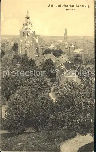 AK / Ansichtskarte Lueneburg Stadtbild mit Kirche Solbad Moorbad Kat. Lueneburg