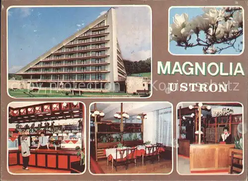 AK / Ansichtskarte Ustron Hotel Magnolia Magnolienbaum Kat. Ustron Schlesien