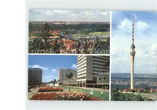 AK / Ansichtskarte Dresden Prager Strasse Fernsehturm Kat. Dresden Elbe