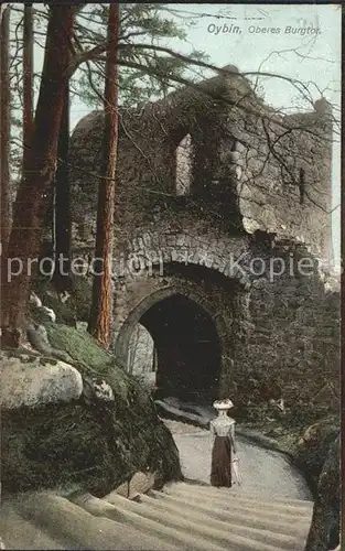 AK / Ansichtskarte Oybin Oberes Burgtor Ruine Kat. Kurort Oybin