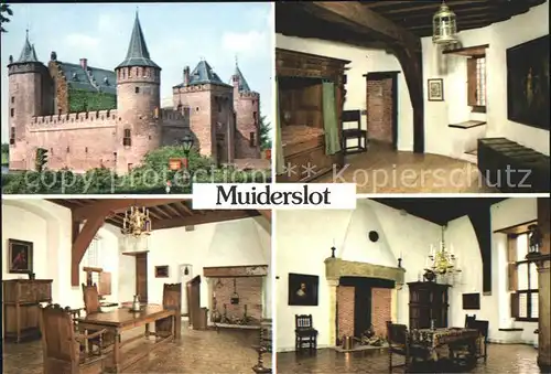 AK / Ansichtskarte Muiderslot Logeerkamer Bisschopskamer Prinsenkamer Schloss Kat. Muiden