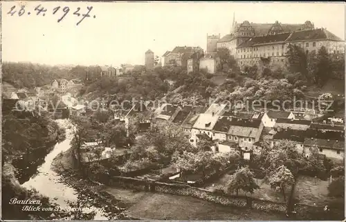 AK / Ansichtskarte Bautzen Blick vom Proitschenberg Altstadt Schloss Ortenburg Kat. Bautzen