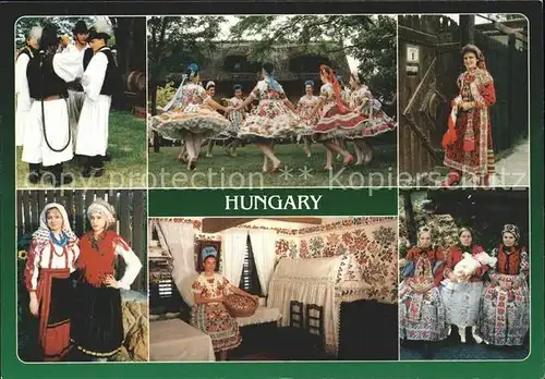 AK / Ansichtskarte Ungarn Trachtengruppen