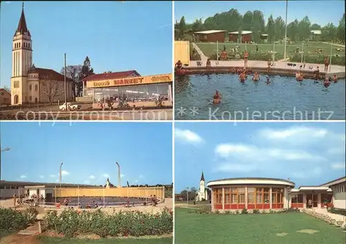 AK / Ansichtskarte Moravske Toplice Kirche Schwimmbad 