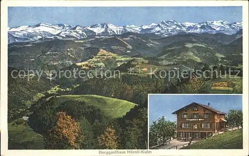 AK / Ansichtskarte Hoernli Kulm Berggasthaus Rigi des Zuercher Oberlandes Alpenpanorama Kat. Hoernli