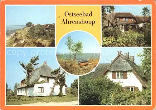 AK / Ansichtskarte Ahrenshoop Ostseebad Hohes Ufer Rohrdachhaus in Toepferstrasse Bodden Kat. Ahrenshoop