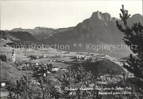 AK / Ansichtskarte Castelrotto Panorama verso lo Sciliar Schlern Dolomiten Kat. Castelrotto