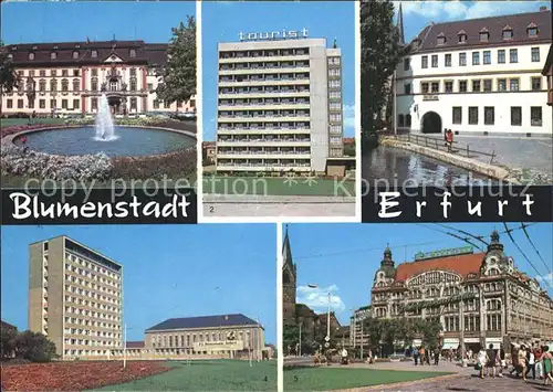AK / Ansichtskarte Erfurt Platz der DSF Paedagogisches Institut Hotel Tourist Anger Comthurhof Blumenstadt Kat. Erfurt