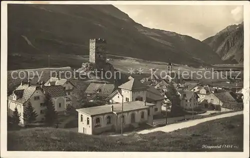 AK / Ansichtskarte Hospental Teilansicht mit Turm Kat. Hospental