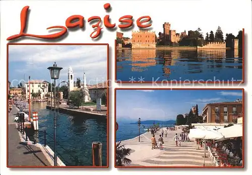 AK / Ansichtskarte Lazise Lago di Garda Promenade am Gardasee Schloss Kat. Lazise