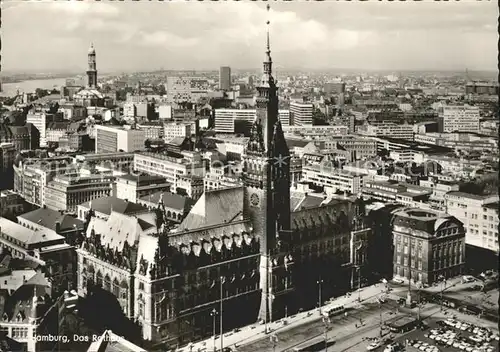 AK / Ansichtskarte Hamburg Stadtbild mit Rathaus Kat. Hamburg