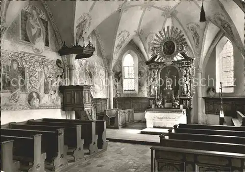 AK / Ansichtskarte Abtsdorf Salzach St Jakobskirche 15. Jhdt. Spaetgotische Wandmalereien Hochaltar Barock Original Rottmayr Gemaelde Kat. Saaldorf Surheim