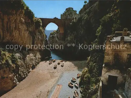 AK / Ansichtskarte Furore Spiaggia Ponte Costiera Amalfitana Strand Bruecke