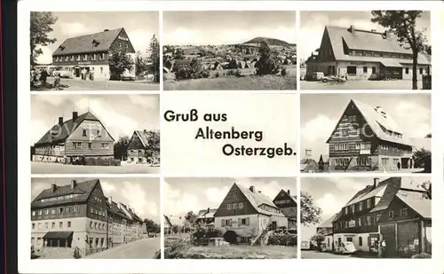 AK / Ansichtskarte Altenberg Erzgebirge Teilansichten Kat. Geising