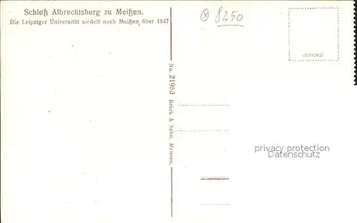 AK / Ansichtskarte Meissen Elbe Sachsen Albrechtsburg Die leipziger Universitaet siedelt nach Meissen ueber 1547 Kat. Meissen