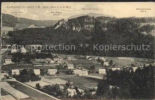 AK / Ansichtskarte Jonsdorf Panorama Zittauer Gebirge Kat. Kurort Jonsdorf