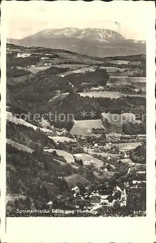 AK / Ansichtskarte Edlitz Panorama Blick gegen Hochegg Sommerfrische Kat. Edlitz