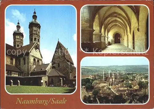 AK / Ansichtskarte Naumburg Saale Dom Innenhof Kreuzgang Blick ueber die Stadt Kat. Naumburg