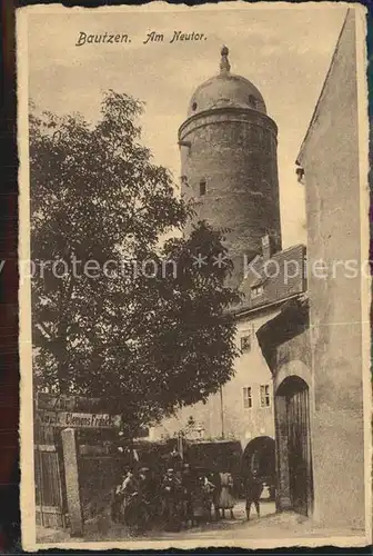 AK / Ansichtskarte Bautzen Partie am Neutor Turm Kat. Bautzen
