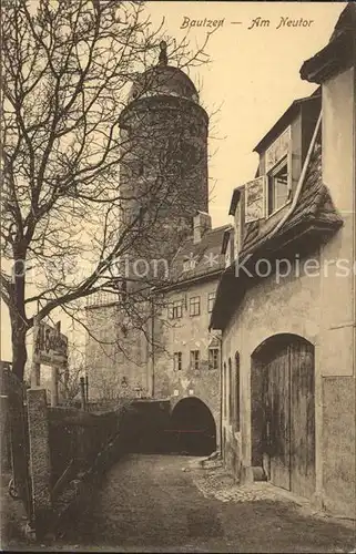 AK / Ansichtskarte Bautzen Partie am Neutor Turm Kat. Bautzen