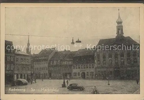 AK / Ansichtskarte Radeberg Sachsen Marktplatz Kat. Radeberg