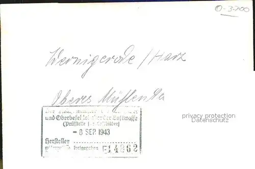 AK / Ansichtskarte Wernigerode Harz Oberes Muehlental Zensurstempel Kat. Wernigerode