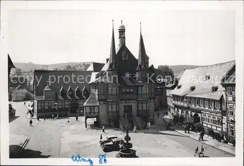 AK / Ansichtskarte Wernigerode Harz Rathaus Kat. Wernigerode