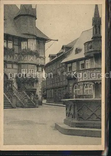 AK / Ansichtskarte Wernigerode Harz Rathaus Marktbrunnen Kat. Wernigerode