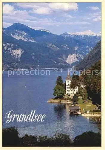 AK / Ansichtskarte Grundlsee Steiermark Partie Villa am See Kat. Grundlsee